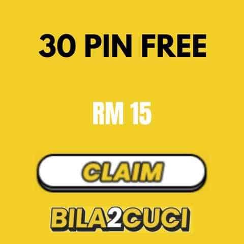 bila2cuci free credit 30 Pin Free